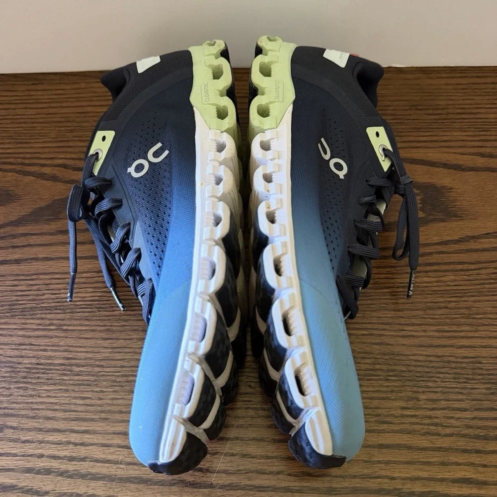 On Running Shoes Men's Blue Mesh CloudTec Road Sneakers 35.99034 Size 11.5